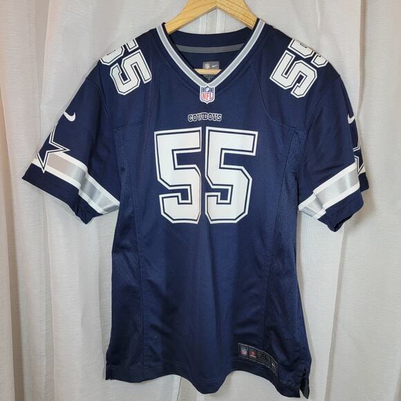 Nike NFL Dallas Cowboys Jersey Boys XL Leighton Vander Esch #55 On Field Blue - Picture 1 of 7